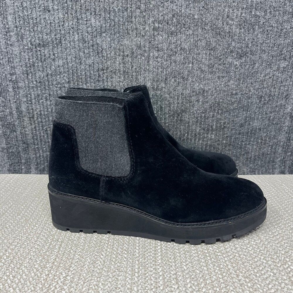 Eileen Fisher Chelsea Ankle Wedge Boots Booties Black Women’s Size 11